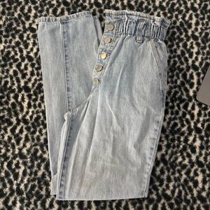 Forever 21 Light Blue High-Rise Jeans